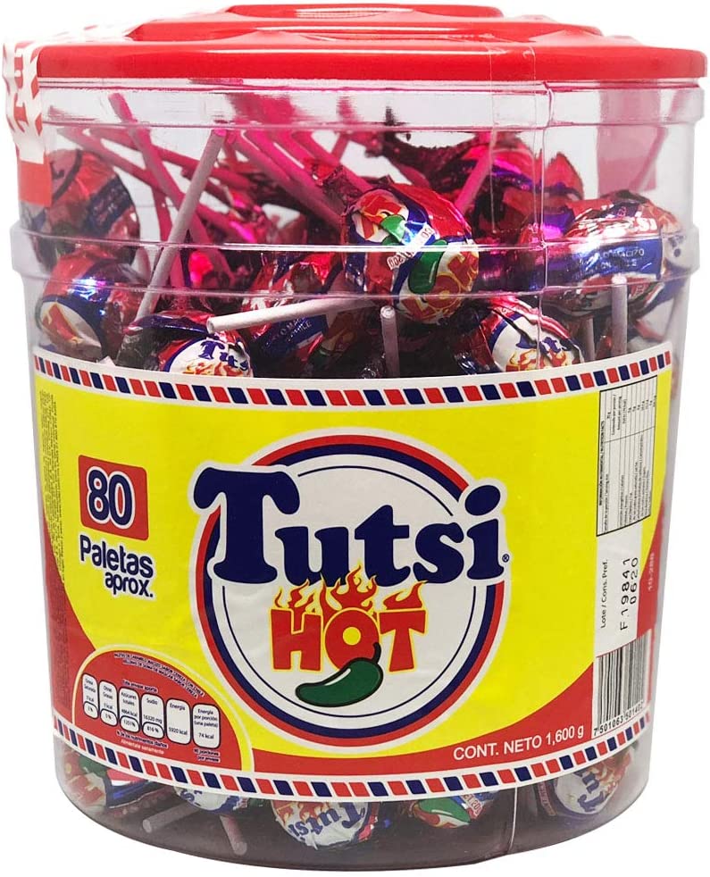 Tutsi Hot paletas de caramelo