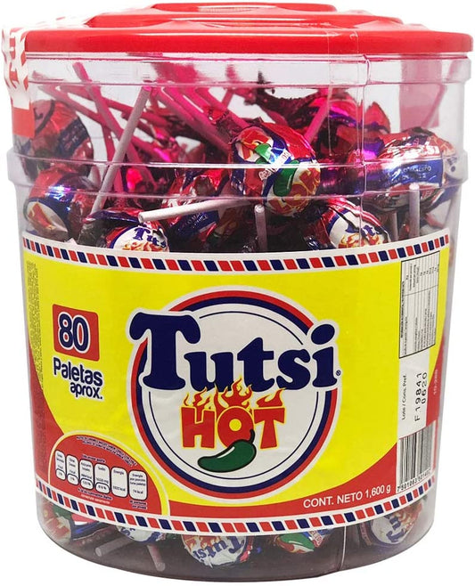 Tutsi Hot paletas de caramelo