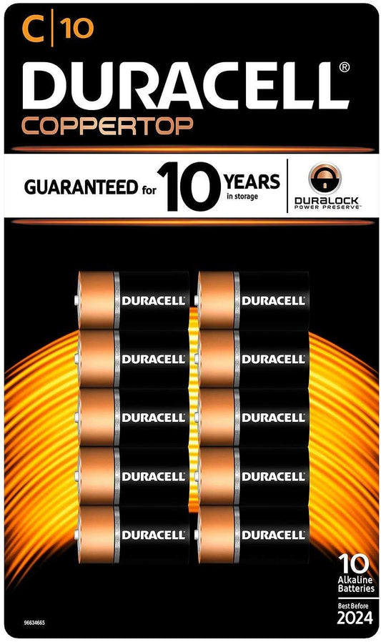 Duracell 80240709 - Pilas alcalinas de cobre (10 unidades)
