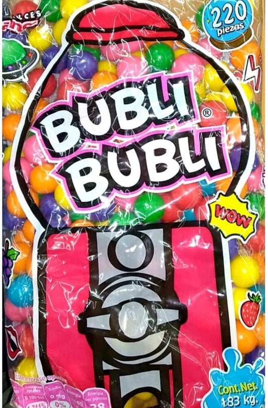 Chicles de Bola Bubli Bubli, Bolsa con 220 piezas, Goma de Mascar de 1 Pulgada