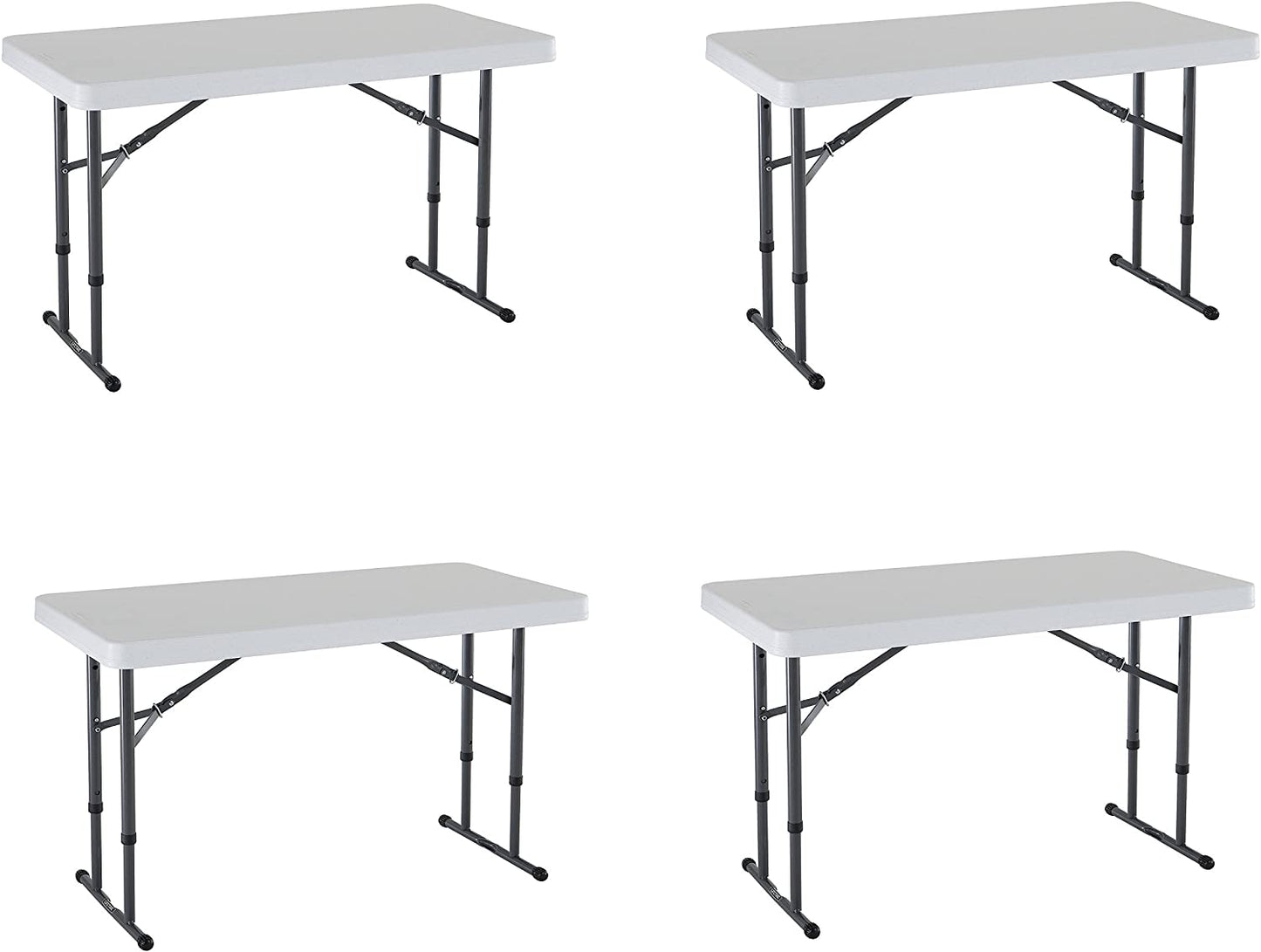 Lifetime 4 Mesas Plegables 4 ft Altura Ajustable