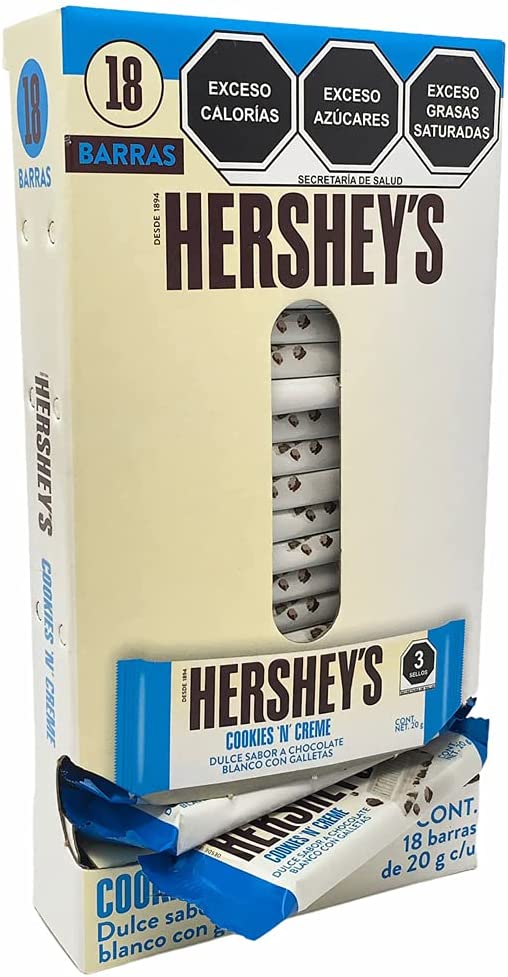 Chocolate Hersheys CookiesnCreme Barra