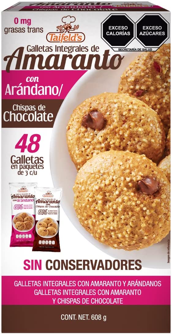 Galletas de Amaranto con arándanos/chispas de chocolate