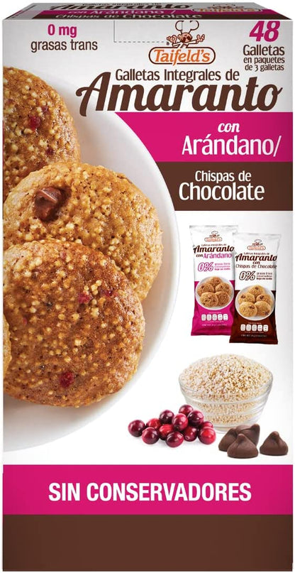 Galletas de Amaranto con arándanos/chispas de chocolate