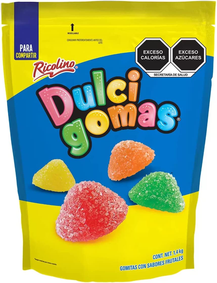 Dulcigomas Ricolino Con Jugo de Frutas 1.4 Kg.