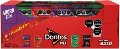 Doritos – Pack x 30 piezas Totopos de Maíz Variedad de Sabores Nacho, Incógnita y Pizzerola, 54 gr
