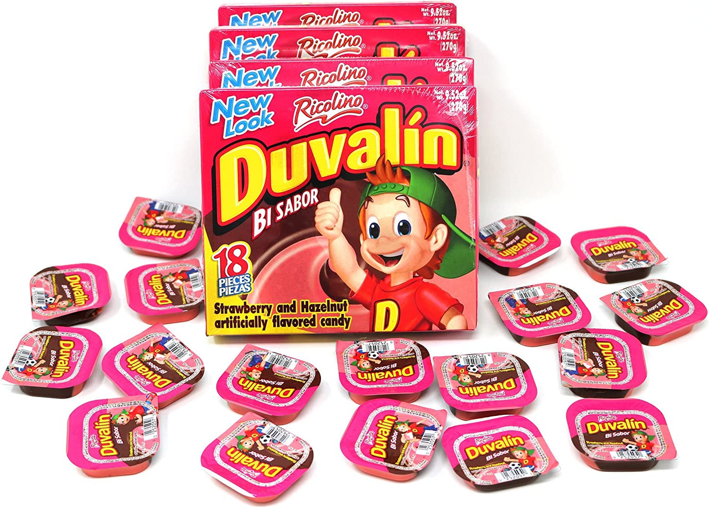 Duvalin Avellana/fresa caramelo suave (4 Pack - 72 Unidades)