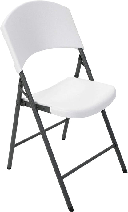 Lifetime Products Silla Plegable contorneada, Color Blanco