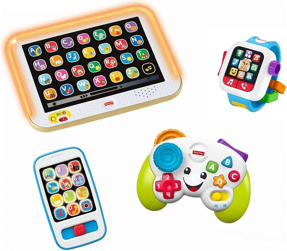 Fisher-Price Ríe y Aprende, Set Tecnológico, Juguete para Bebés para niños de 12 Meses en adelante