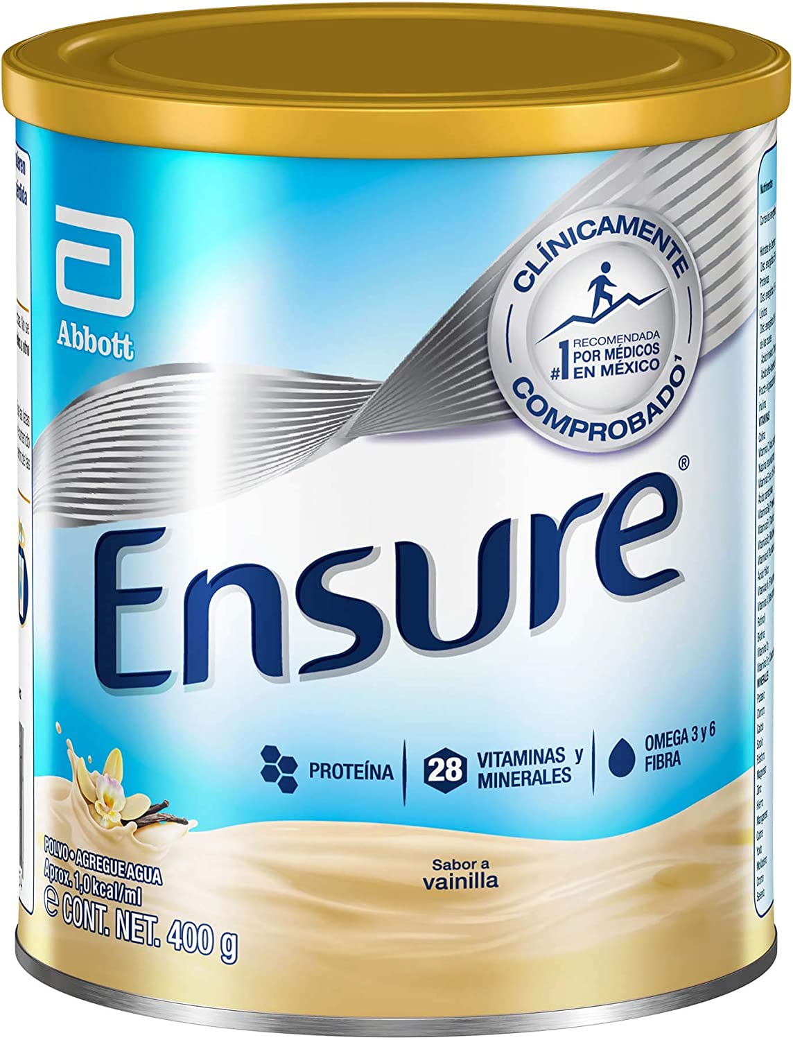 Ensure Clásico Vainilla en Polvo 400g, Alimentación Especializada