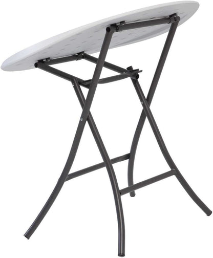 Lifetime 80230 Mesa Redonda Plegable, 33 Pulgadas, Masilla
