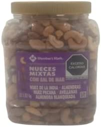 Nueces Mixtas con Sal de Mar.1.02 kilogramos