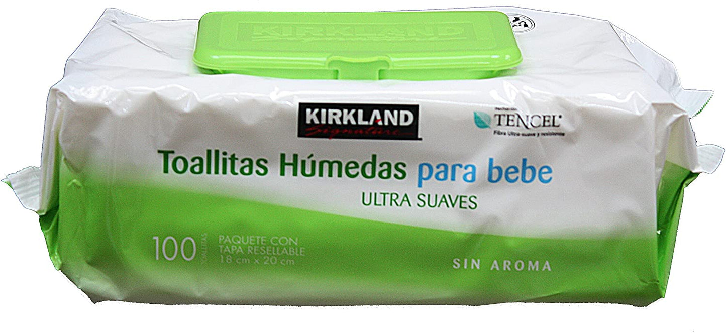 Toallitas Húmedas Kirkland, 1 paquete con 100 toallitas