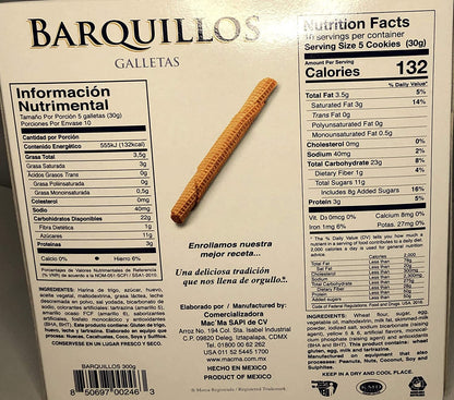 Galleta MacMa Barquillos