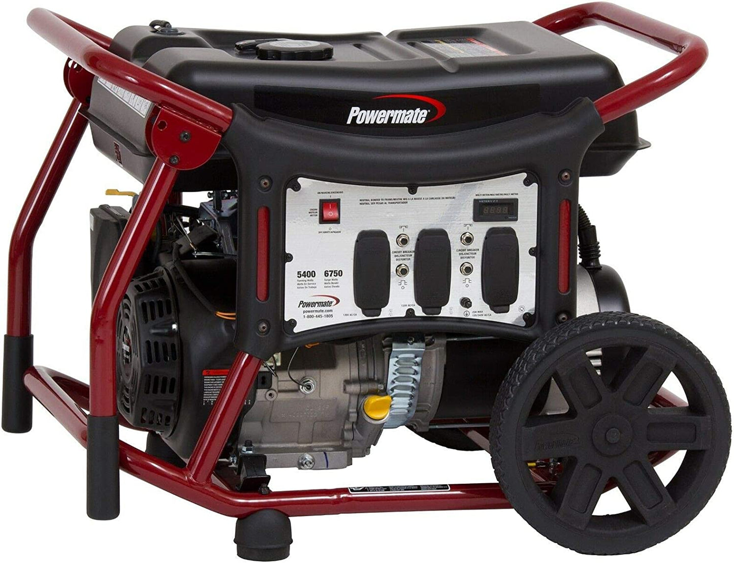 Powermate PM0145400.50 WX5400 Generador portátil, Rojo, Negro