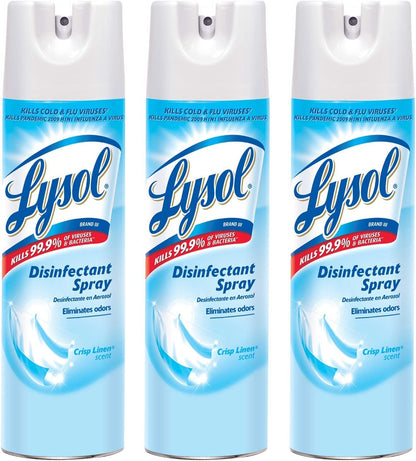 A World Of Deals Lysol Disinfectant Spray, Crisp Linen, 19 oz., 3 Count