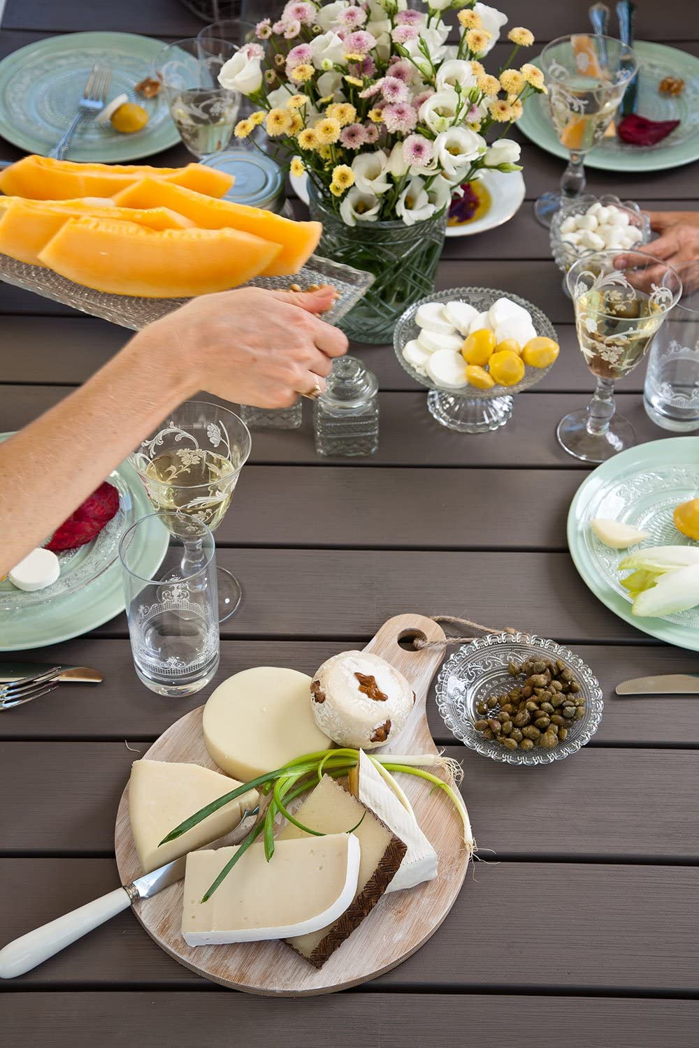 KETER Harmony - Mesa de Comedor Moderna para Interior y Exterior