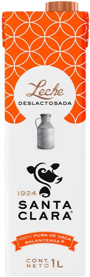 Leche Deslactosada, Leche Santa Clara, 12 pack - 1l/caja