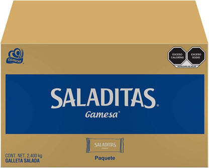 Saladitas, Galletas, Caja de 200 paquetes de 13 gramos. 2600 gramos