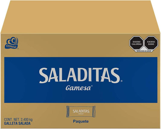 Saladitas, Galletas, Caja de 200 paquetes de 13 gramos. 2600 gramos