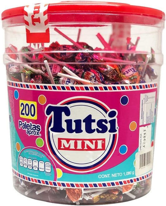 Tutsi Mini Pop surtido paletas de caramelo