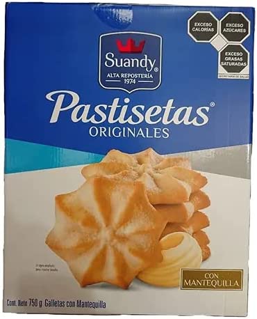 Pastisetas Originales Suandy Galletas con Mantequilla 750g