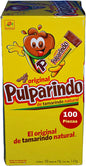 Pulparindo De la Rosa, Caja 100 Piezas, tamarindo natural, Total 1.4 Kg