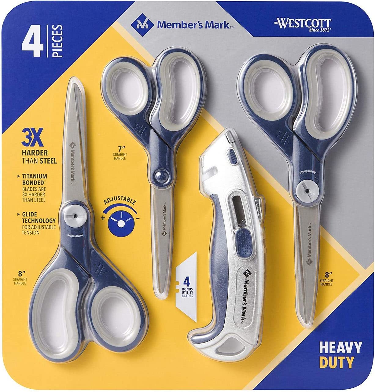 Member's Mark - Juego de tijeras y cortador de cajas