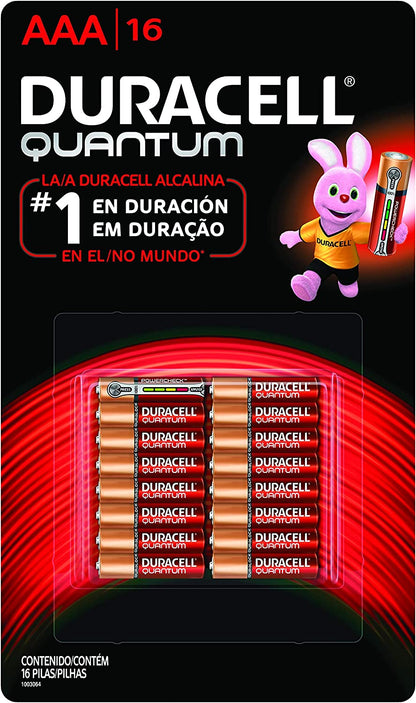 Duracell Pila Quantum AAA, 16 Pilas