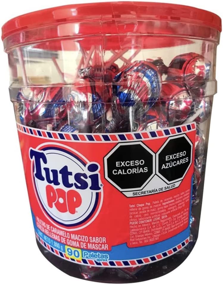 Tutsi Pop paletas de caramelo sabor cereza