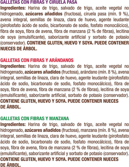 Fiber Cookies 3 sabores