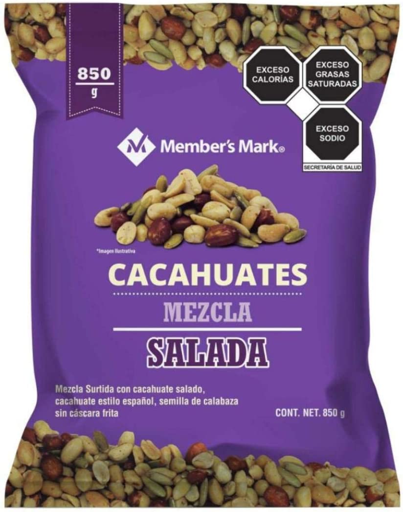 Cacahuates Mezcla Salada Member´s Mark. 850 gr.