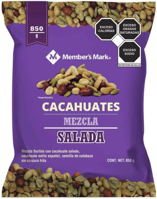 Cacahuates Mezcla Salada Member´s Mark. 850 gr.