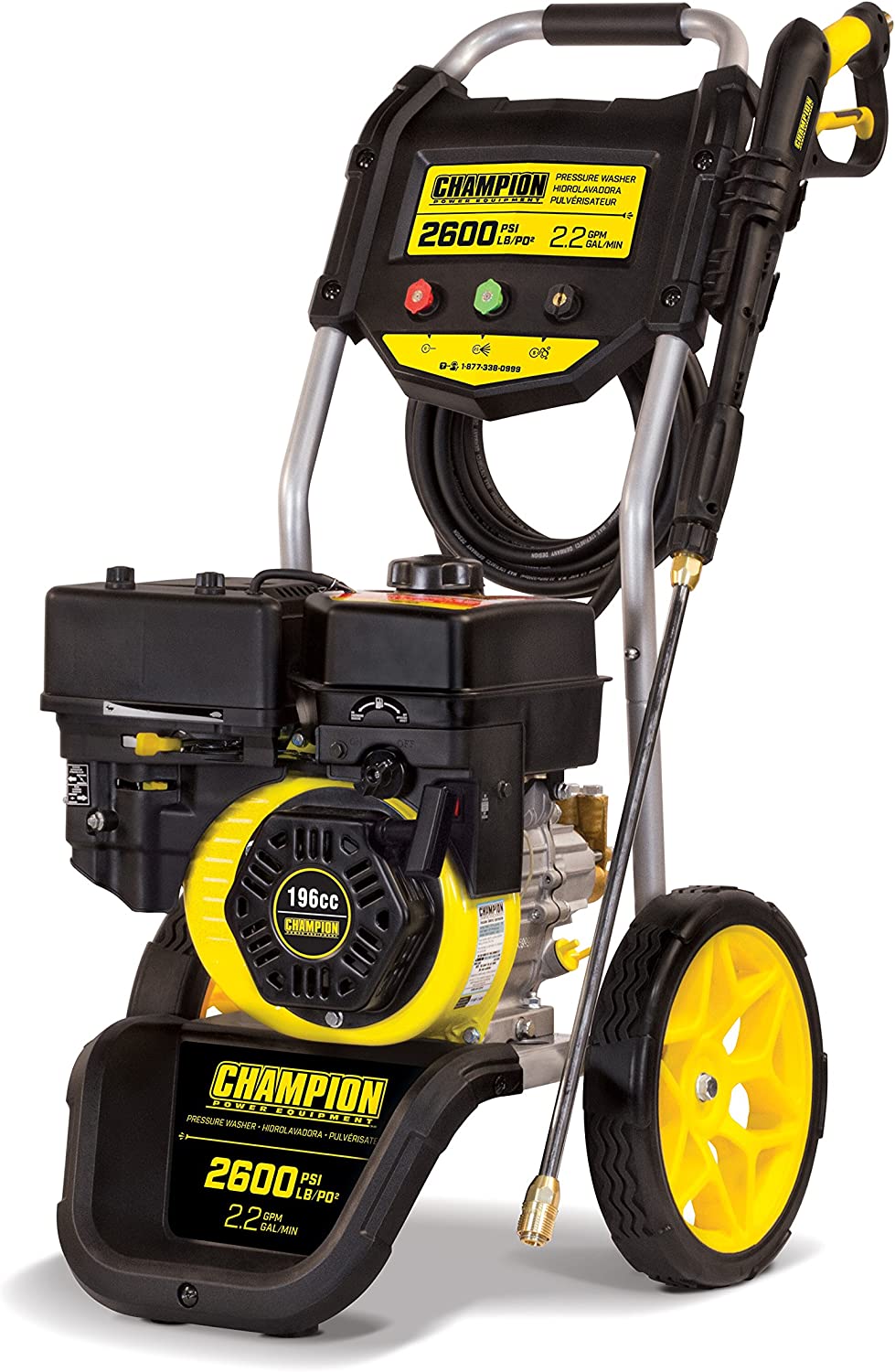 Champion 2600-PSI 2.2-GPM Dolly Style Lavadora a presión de Gas