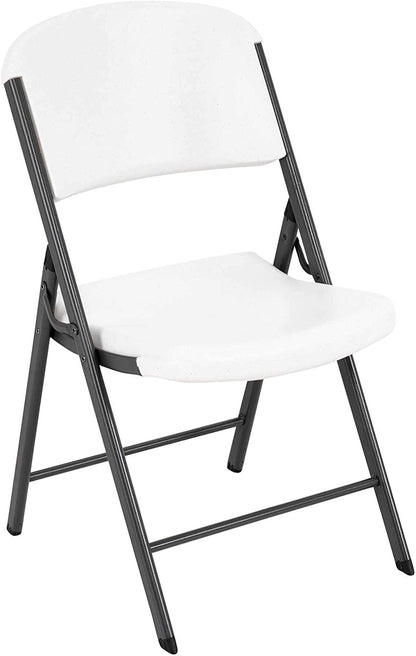 Lifetime 22804 Classic Commercial - Silla Plegable (Granito Blanco, 1 Unidad)