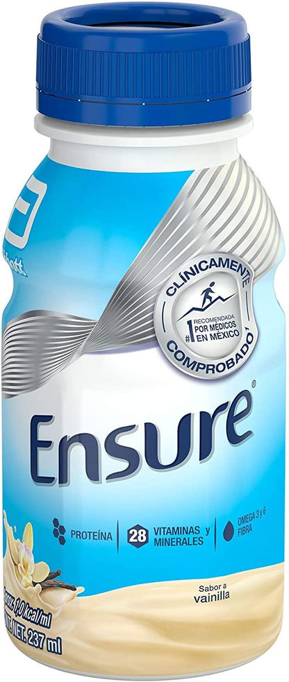 Ensure Regular Multisabor 10 Vainilla y 2 Fresa 237 Ml (12 Piezas)