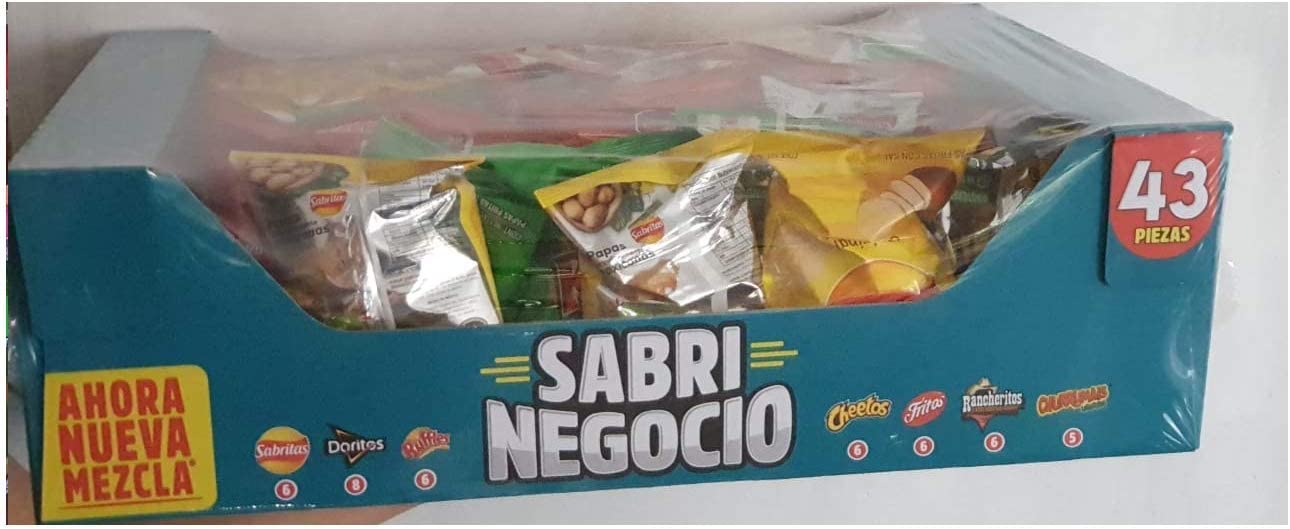 SABRITAS- 43 PIEZAS BOTANA SURTIDA