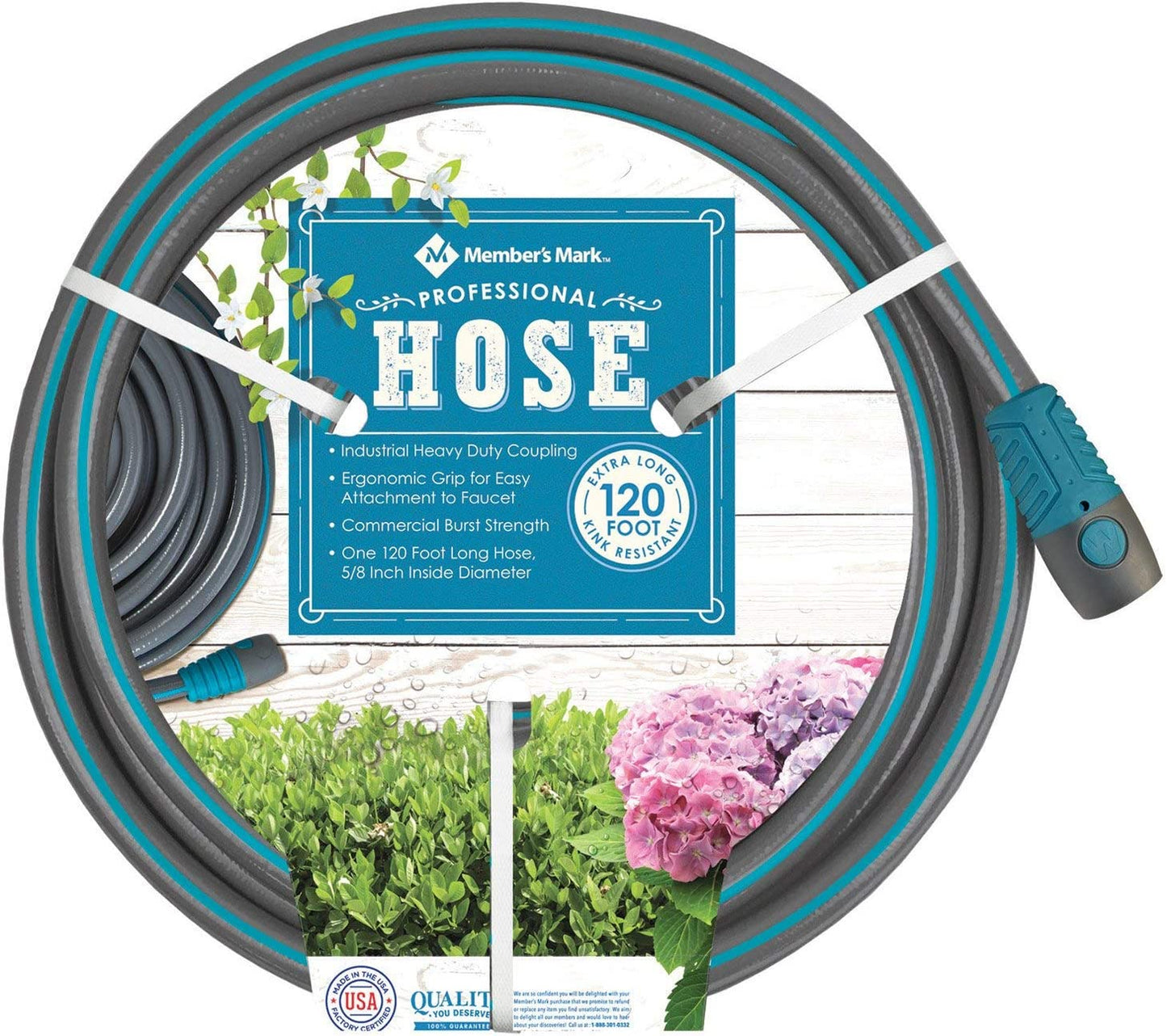 Member's Mark - Manguera profesional resistente a las torceduras de 120 pies