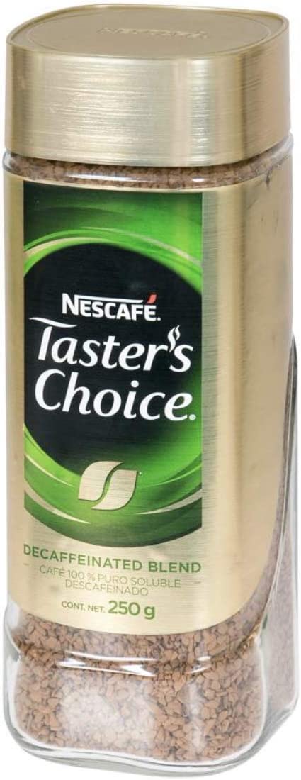 CAFE SOLUBLE TASTERS CHOICE DESCAFEINADO GOURMET NESCAFE 250 GRAMOS ENVASE GRANDE